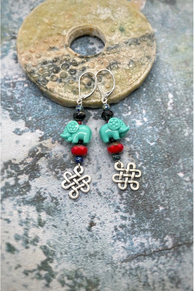 Boucles d'oreilles éléphant N°6