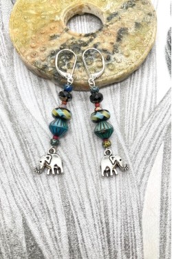 Boucles d'oreilles Eléphant N°6