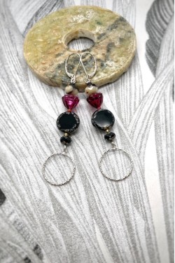 Boucles d'oreilles Camélia N°32